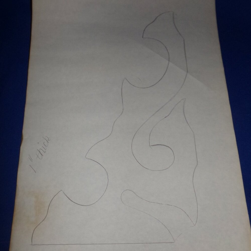 Handmade Woodworking Scroll Design Pattern